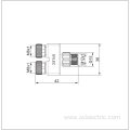 Y connector M12 to M8 3 pin